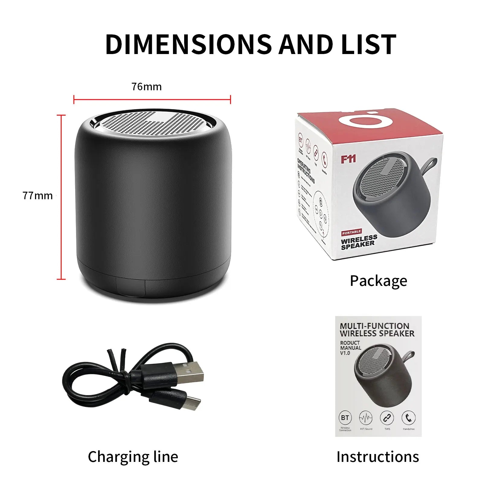 XTUGA E-11 Wireless Bluetooth Speaker Outdoor Music Player